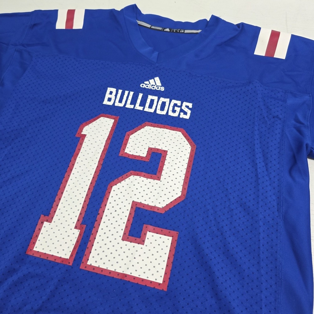 Adidas Louisiana LA Tech Bulldogs NCAA Collegiate Football Jersey Men's Sz L EUC - Picture 5 of 10
